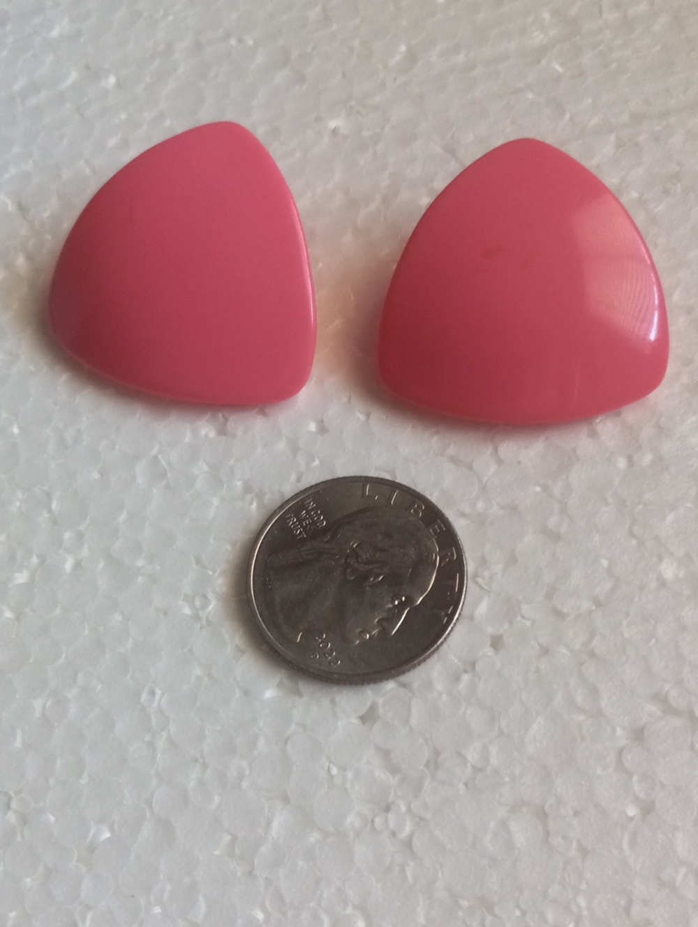 Pink Triangle Resin Post Earrings - Women Accessories